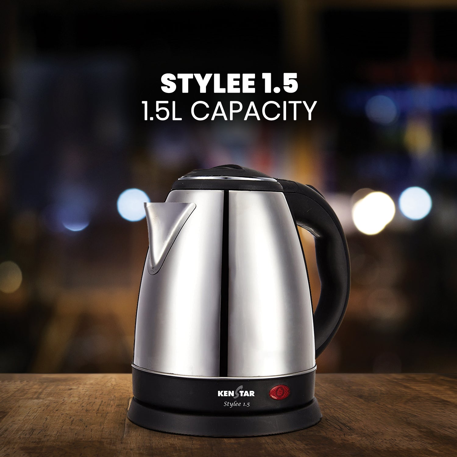 STYLEE 1350W Electric Kettle, with Cordless Functionality for Easy Pouring
