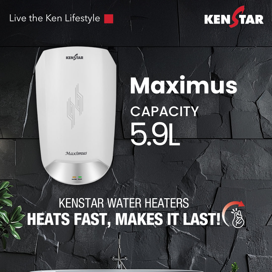 Maximus Water Heater, with Rapid Heating and Compact Design