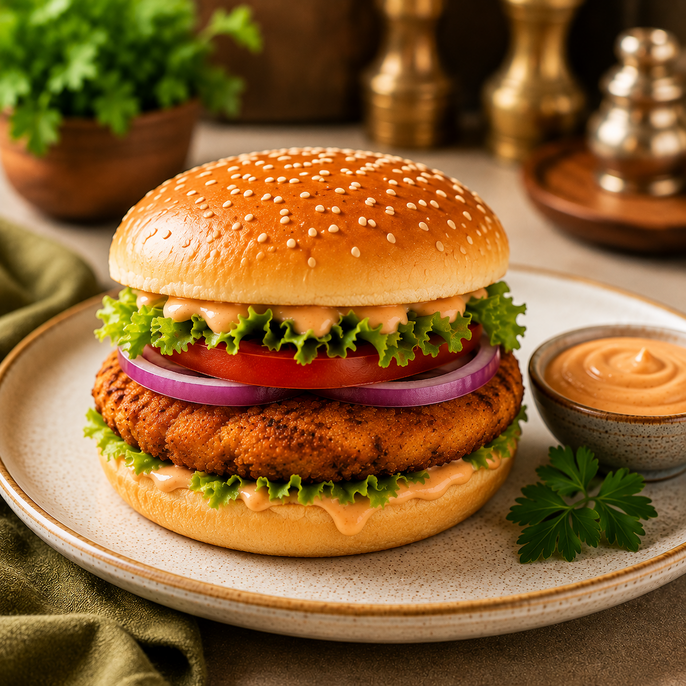 Burger-Chicken Tikki