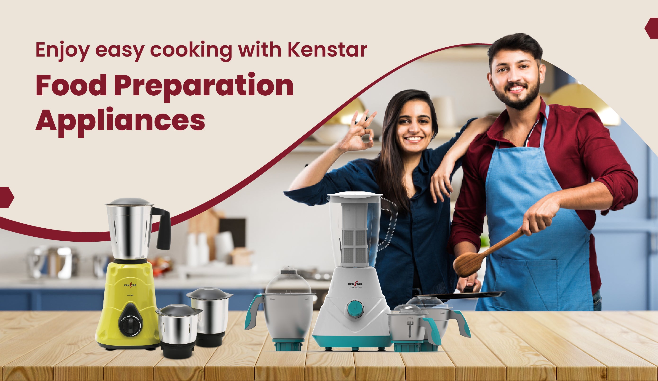 ENJOY EASY COOKING WITH KENSTAR FOOD PREPARATION APPLIANCES