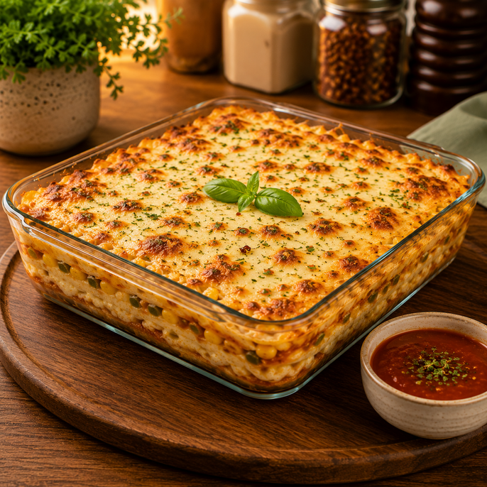 Baked Corn Lasagne