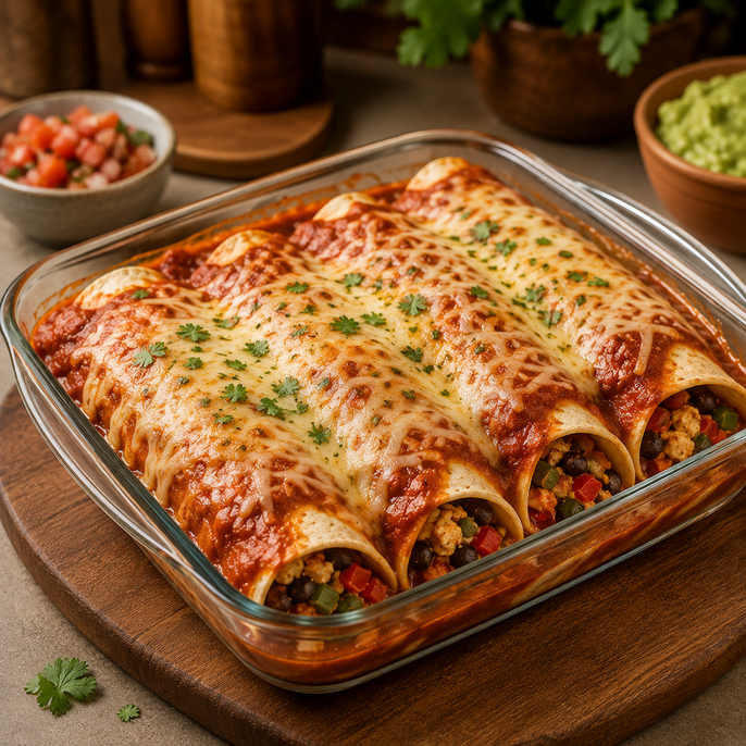 Cheese & Bean Enchiladas