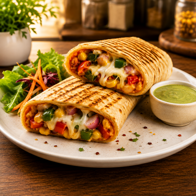 Cheesy Veg Wrap