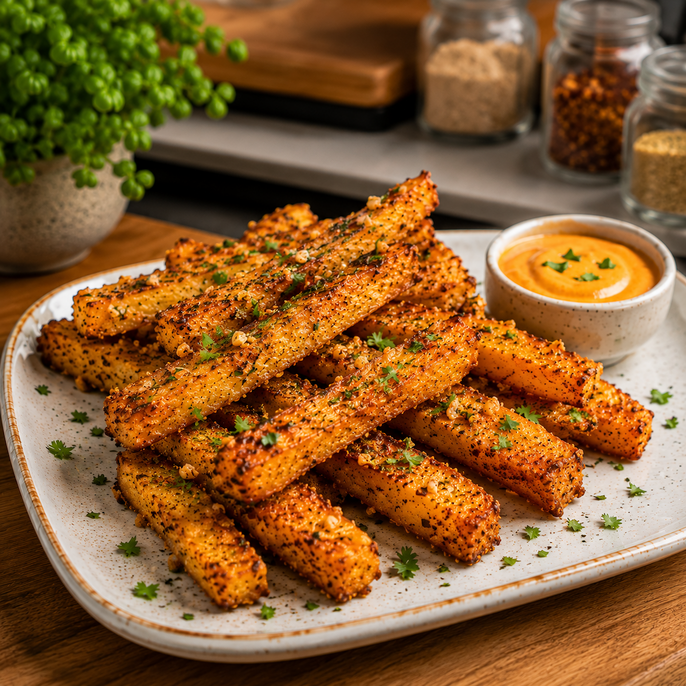 Crispy Garlic Potato Fingers
