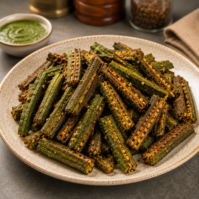 Kurkuri Ajwaini Bhindi