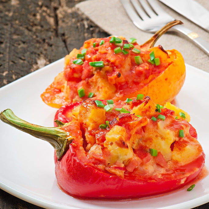 Stuffed Capsicum Baskets