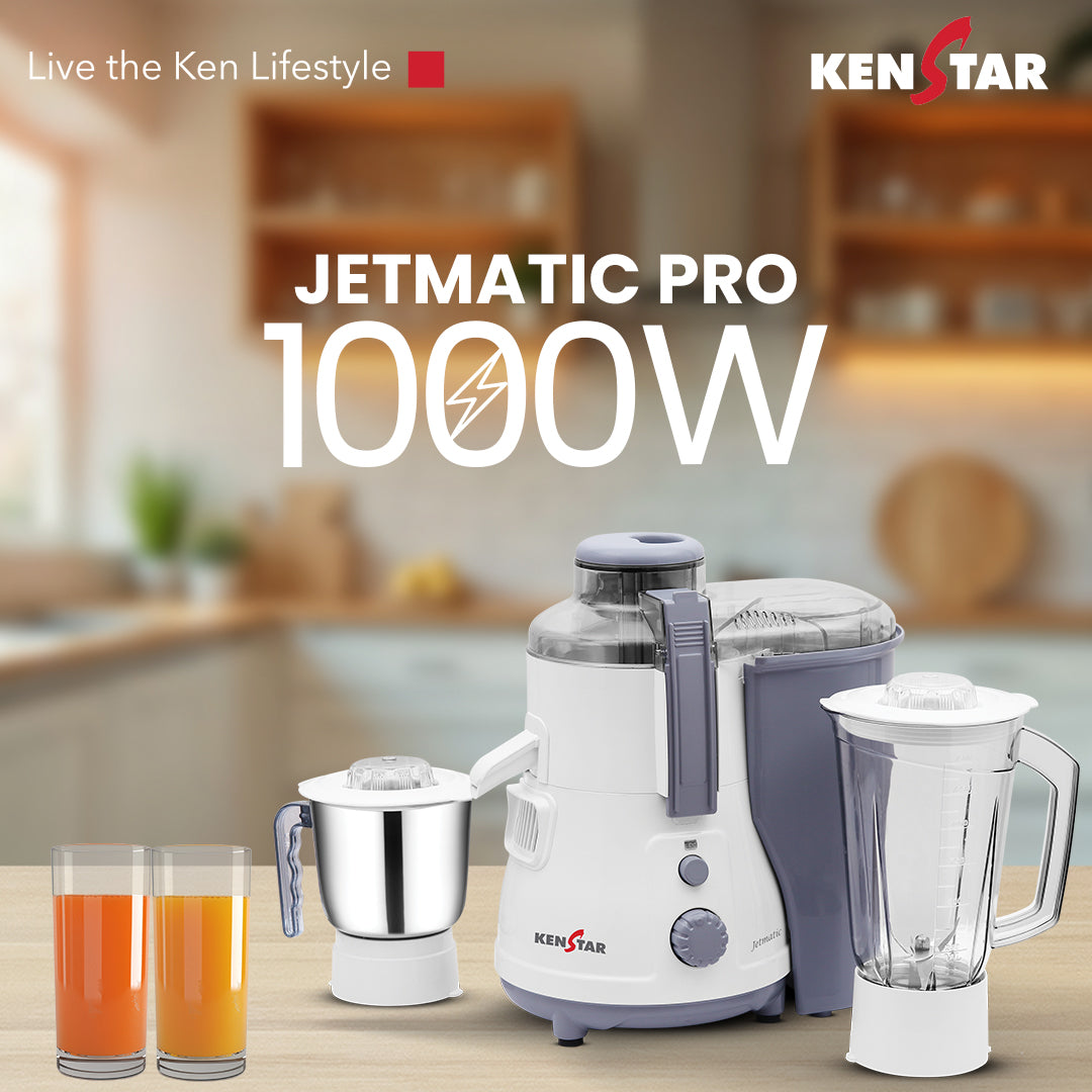 Jetmatic Pro, 1000W Endura Plus 100% Copper Motor, Juicer Mixer Grinde ...