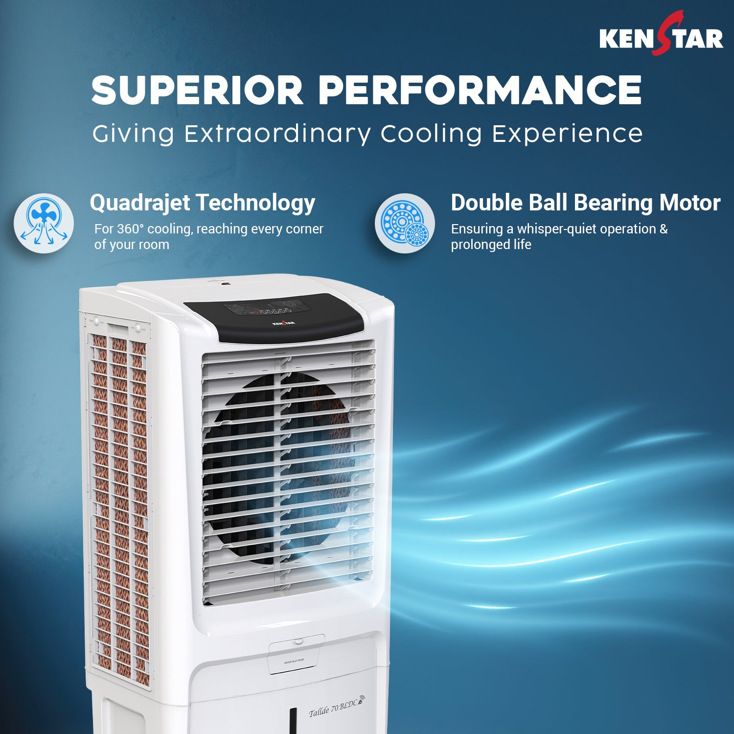TALLDE Honey Comb 70 Litres BLDC Desert Cooler – Kenstar Store