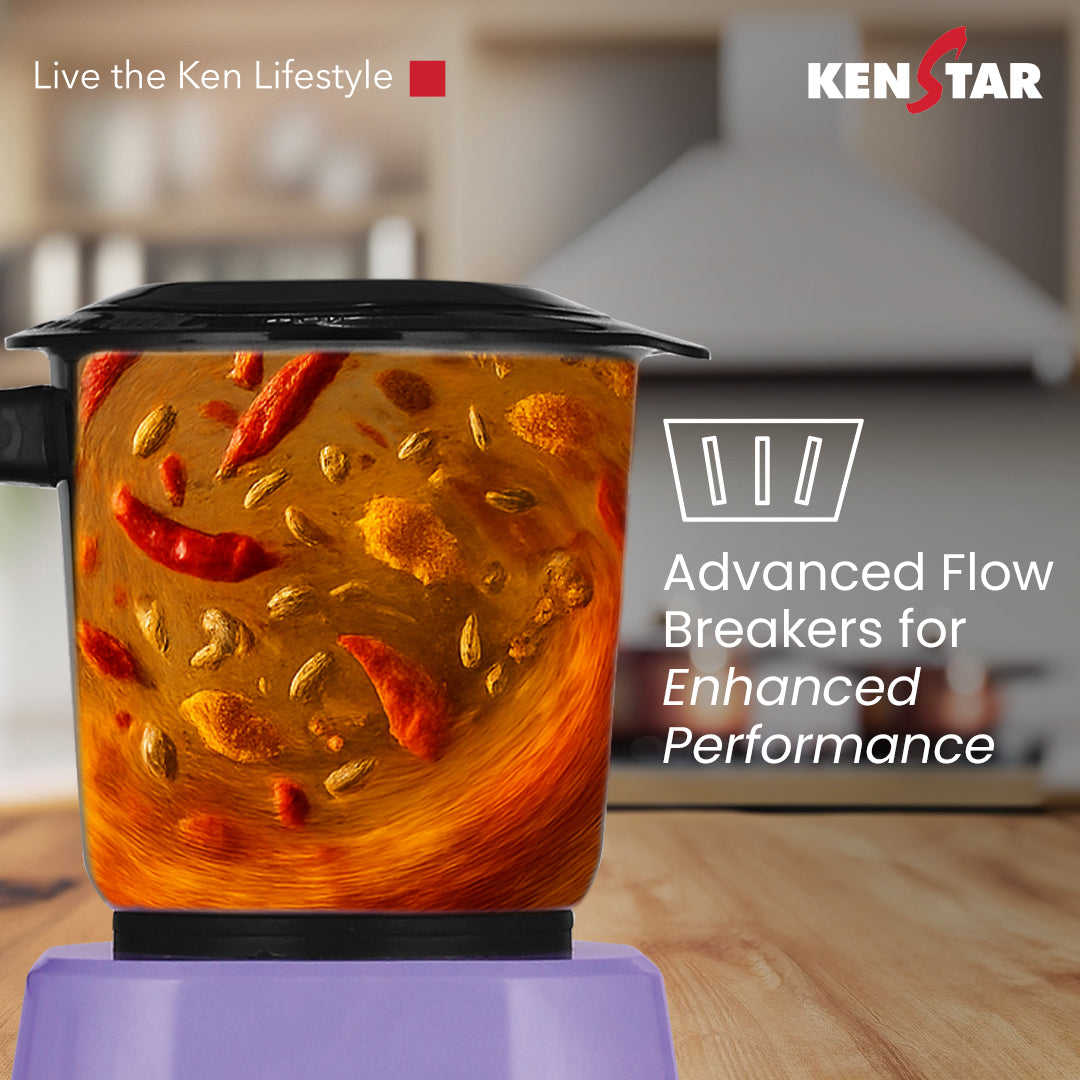 Karishmatic 4J, 500W POWER PLUS Turbo Motor, Mixer Grinder