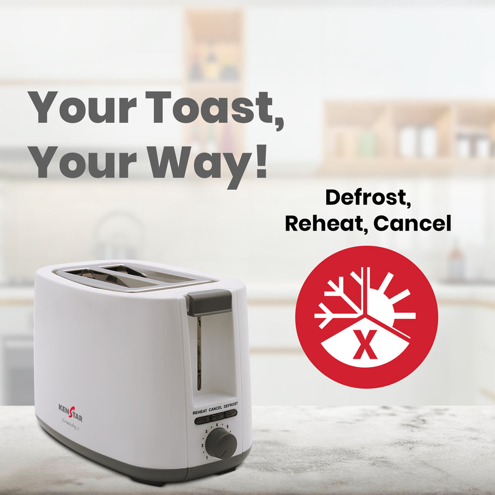 CRUNCHY 750W, Slice Pop Up Toaster โ Kenstar Store